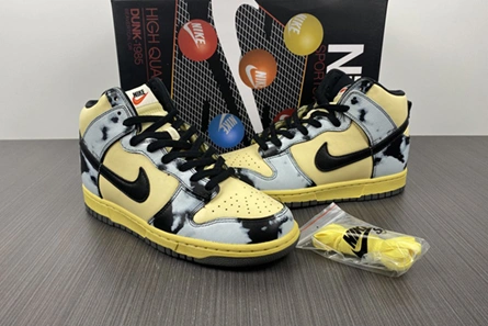Low-cost Trendsetting 6428 Nike Dunk High 1985 Black Acid Wash DD9404-700