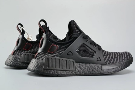 Economical Trendsetting 7537 Adidas Originals NMD XR1 PK Primeknit Triple Black Core Black Red MENS  BA7214