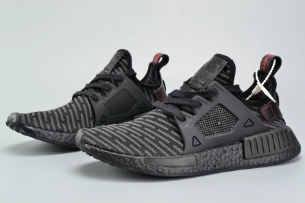 Economical Trendsetting 7537 Adidas Originals NMD XR1 PK Primeknit Triple Black Core Black Red MENS  BA7214