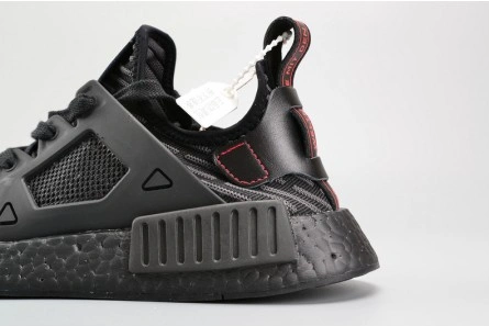 Economical Trendsetting 7537 Adidas Originals NMD XR1 PK Primeknit Triple Black Core Black Red MENS  BA7214