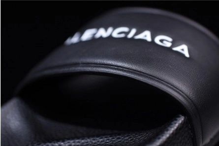 Parallel design Trendsetting 8408 Balenciaga Logo leather slip-on sandals 181342F124005