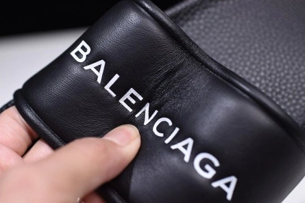 Parallel design Trendsetting 8408 Balenciaga Logo leather slip-on sandals 181342F124005