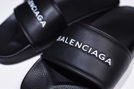 Parallel design Trendsetting 8408 Balenciaga Logo leather slip-on sandals 181342F124005