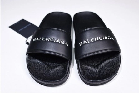Parallel design Trendsetting 8408 Balenciaga Logo leather slip-on sandals 181342F124005