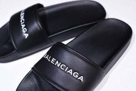 Parallel design Trendsetting 8408 Balenciaga Logo leather slip-on sandals 181342F124005