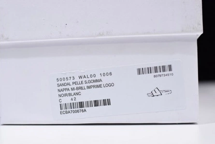 Parallel design Trendsetting 8408 Balenciaga Logo leather slip-on sandals 181342F124005