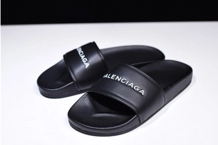 Trendsetting 8408 Balenciaga Logo leather slip-on sandals 181342F124005