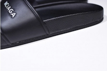 Parallel design Trendsetting 8408 Balenciaga Logo leather slip-on sandals 181342F124005