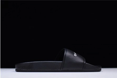 Parallel design Trendsetting 8408 Balenciaga Logo leather slip-on sandals 181342F124005