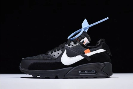 Trendsetting 9143 Off-White Nike Air Max 90 Black Cone White AA7293-001