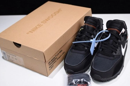 Inspired design Trendsetting 9143 Off-White Nike Air Max 90 Black Cone White AA7293-001