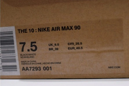 Inspired design Trendsetting 9143 Off-White Nike Air Max 90 Black Cone White AA7293-001