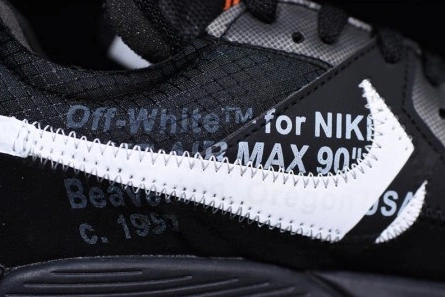 Inspired design Trendsetting 9143 Off-White Nike Air Max 90 Black Cone White AA7293-001