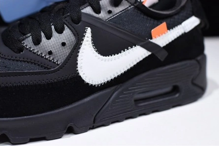Inspired design Trendsetting 9143 Off-White Nike Air Max 90 Black Cone White AA7293-001