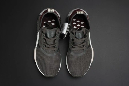 Top-grade copy Trendsetting 9847 ADIDAS NMD R1 W UTILITY GREY OLIVE MAROON  WOMENS BA7752