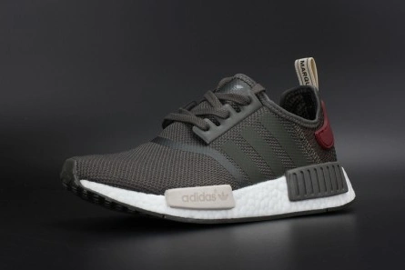 Top-grade copy Trendsetting 9847 ADIDAS NMD R1 W UTILITY GREY OLIVE MAROON  WOMENS BA7752
