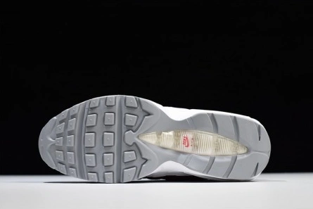 Low-cost Trendy 8310 NIKE Air Max 95 Essential Mens White-Grey-Red Running Shoes  749766-103