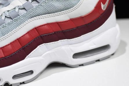 Low-cost Trendy 8310 NIKE Air Max 95 Essential Mens White-Grey-Red Running Shoes  749766-103