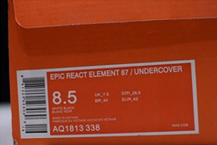 Deal-worthy UNDERCOVER x Nike React Element 87 AQ1813-338 Bold 2466