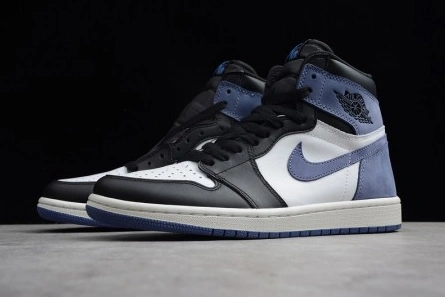 Premium replica Unique 1199 Jordan 1 Retro High Blue Moon 555088-115