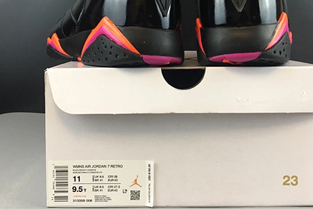 Price-wise Unique 1204 Air Jordan 7 WMNS Black Patent Leather 313358-006