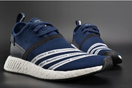 Mirror quality Unique 9736 Adidas NMD R2 White Mountaineering Navy MENS  BB3072