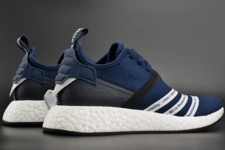Mirror quality Unique 9736 Adidas NMD R2 White Mountaineering Navy MENS  BB3072