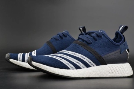 Mirror quality Unique 9736 Adidas NMD R2 White Mountaineering Navy MENS  BB3072