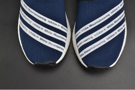 Mirror quality Unique 9736 Adidas NMD R2 White Mountaineering Navy MENS  BB3072