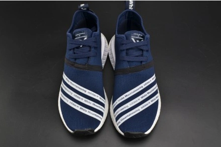 Mirror quality Unique 9736 Adidas NMD R2 White Mountaineering Navy MENS  BB3072