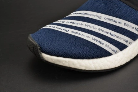 Mirror quality Unique 9736 Adidas NMD R2 White Mountaineering Navy MENS  BB3072