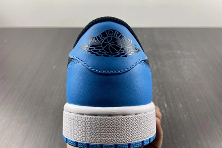 Designer inspired Versatile 4041 Jordan 1 Retro Low OG Black Dark Powder Blue CZ0790-104