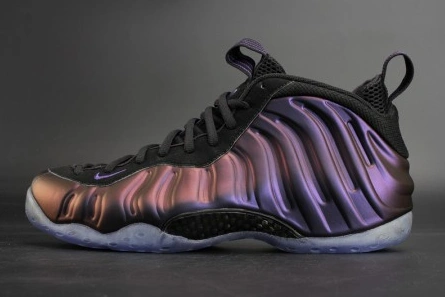 Versatile 4853 Nike Air Foamposite One "Eggplant"  Black  varsity purple mens 314996-008