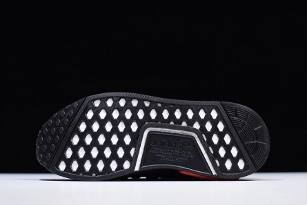 Reproduction Versatile 5890 adidas NMD R1 Core Black Lush Red - B37618