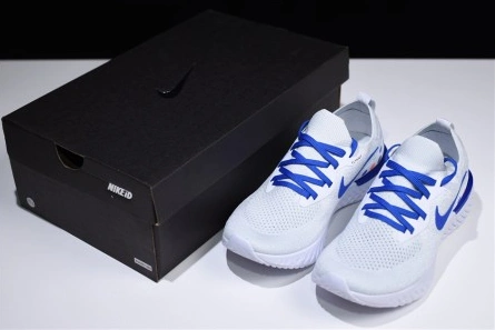 Deal-worthy Vibrant 3301 Nike Epic React Flyknit white blue AQ0067-993