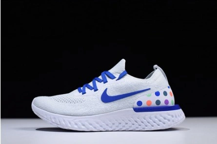 Deal-worthy Vibrant 3301 Nike Epic React Flyknit white blue AQ0067-993