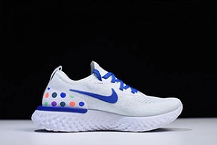 Deal-worthy Vibrant 3301 Nike Epic React Flyknit white blue AQ0067-993