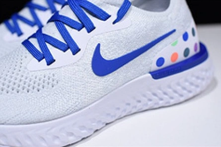 Deal-worthy Vibrant 3301 Nike Epic React Flyknit white blue AQ0067-993