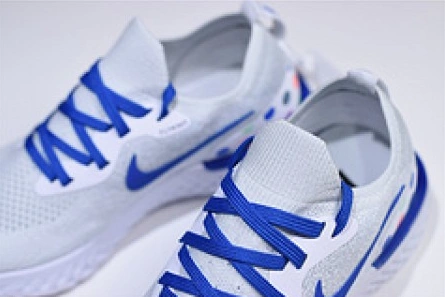 Deal-worthy Vibrant 3301 Nike Epic React Flyknit white blue AQ0067-993