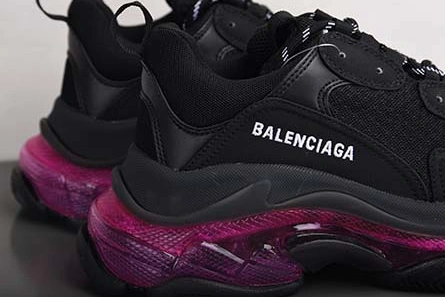 Top-grade copy Vibrant 4119 Balenciaga Triple S Black Sneaker 541624 W09O1 0829