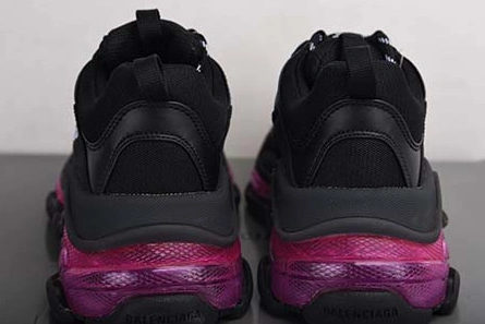 Top-grade copy Vibrant 4119 Balenciaga Triple S Black Sneaker 541624 W09O1 0829