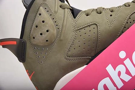 Vibrant 4687 TRAVIS SCOTT AIR JORDAN 6 MEDIUM OLIVE - CN1084-200