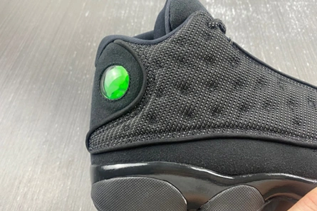 Premium replica Vibrant 627 Air Jordan 13 “Black Cat” 414571-011
