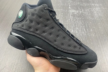 Premium replica Vibrant 627 Air Jordan 13 “Black Cat” 414571-011