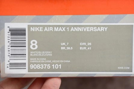 Premium replica Vibrant 6540 NIKE AIR MAX 1 ANNIVERSARY - 908375-101