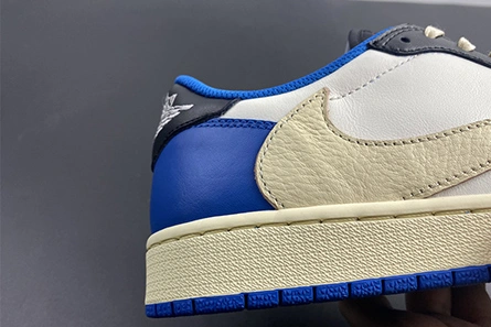 Non-authentic version Vibrant 8010 Travis Scott x Fragment x Air Jordan 1 Low OG DM7866-140
