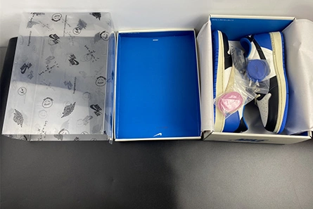 Non-authentic version Vibrant 8010 Travis Scott x Fragment x Air Jordan 1 Low OG DM7866-140