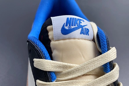 Non-authentic version Vibrant 8010 Travis Scott x Fragment x Air Jordan 1 Low OG DM7866-140