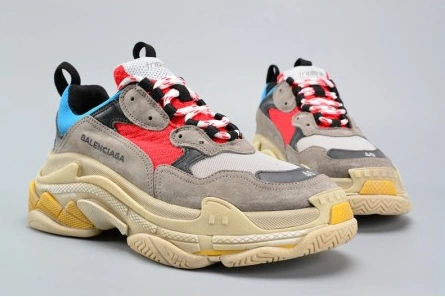 Non-authentic version WellDesigned 3265 BALENCIAGA TRIPLE S TRAINER RED  BLUE  YELLOW 490673-W06E3-4365