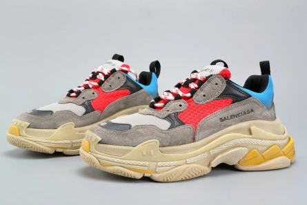 Non-authentic version WellDesigned 3265 BALENCIAGA TRIPLE S TRAINER RED  BLUE  YELLOW 490673-W06E3-4365